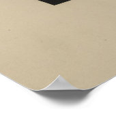 雌鶏が卵を見る ポスター (角)