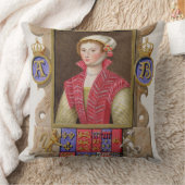 雌鶏のアン・ブーリンの(1507-36年の)第2女王のポートレート クッション (ブランケット)