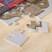 雌鶏のアン・ブーリンの(1507-36年の)第2女王のポートレート ジグソーパズル (側面)