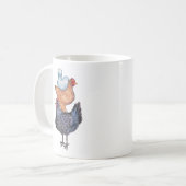 雌鶏のマグの積み重ね コーヒーマグカップ (正面左)