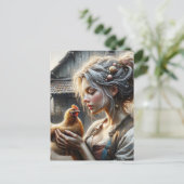 雌鶏の妖精 ポストカード (スタンド正面)