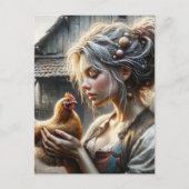 雌鶏の妖精 ポストカード (正面)