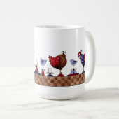 雌鶏の続けて-マグ コーヒーマグカップ (正面右)