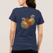 雌鶏2羽だけ トライブレンドＴシャツ (裏面)