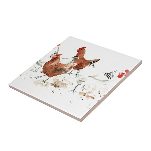 雌鶏 タイル (側面)