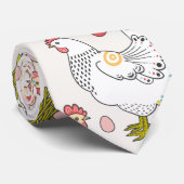 雌鶏、卵および巣 ネクタイ (ロール)