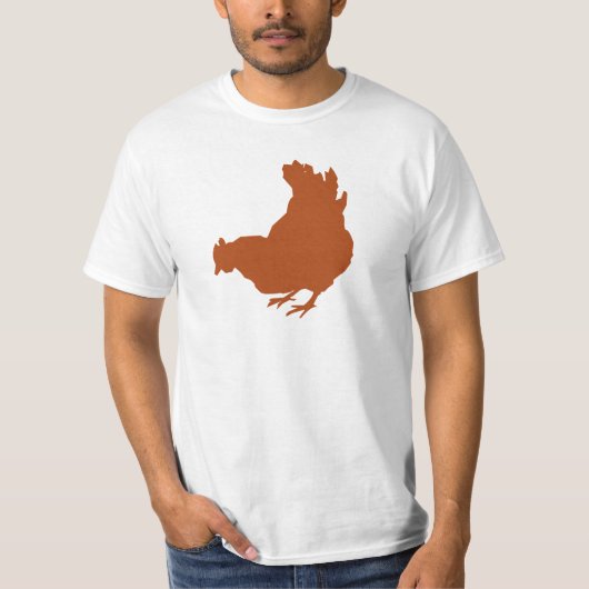 雌鶏[鶏、農家、オーガニックな卵] Tシャツ (正面)