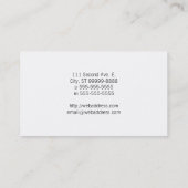 雌鶏[鶏、農家、オーガニックな卵] Violens 名刺 (裏面)