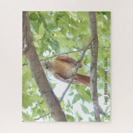 雌（鳥）ショウジョウコウカンチョウの羽ばたき、鳥の恋人 ジグソーパズル