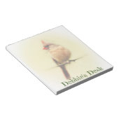 雌（鳥）ショウジョウコウカンチョウソンバード ノートパッド (アングル)