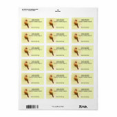 雌（鳥）ショウジョウコウカンチョウソンバード ラベル (フルシート)