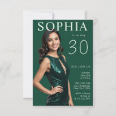 雑モダンエレガントインスパイア誌30歳 招待状 (正面)