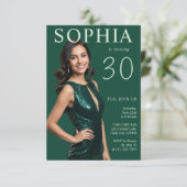 雑モダンエレガントインスパイア誌30歳 招待状 (スタンド正面)