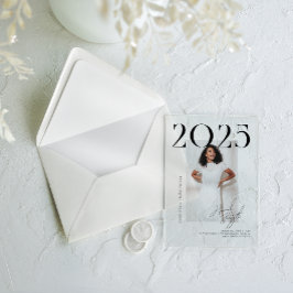 雑モダンスタイリッシュ誌 |卒業写真パーティー アクリル招待状