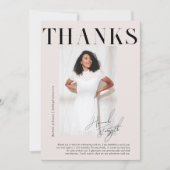 雑モダンスタイリッシュ誌 |卒業写真 サンキューカード (正面)