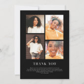 雑モダンスタイリッシュ誌 |卒業写真 サンキューカード (裏面)