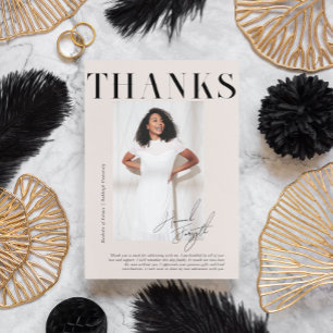 雑モダンスタイリッシュ誌  卒業写真 サンキューカード