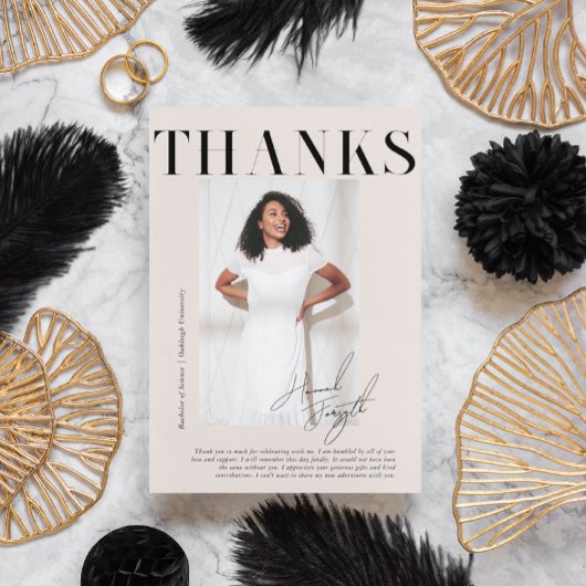 雑モダンスタイリッシュ誌 |卒業写真 サンキューカード