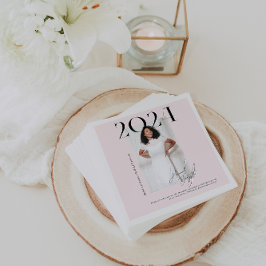 雑モダンスタイリッシュ誌 |卒業写真 スタンダードカクテルナプキン