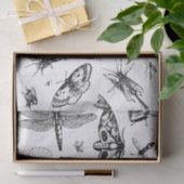 雑多なバグ黒と灰色 薄葉紙 (ギフト)