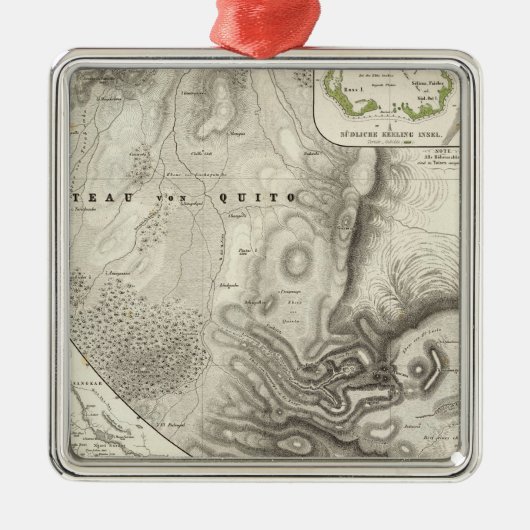 雑多な地質地図 メタルオーナメント (正面)