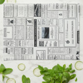 雑広告誌のヴィンテージ キッチンタオル (折り畳み)