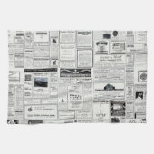 雑広告誌のヴィンテージ キッチンタオル (横)