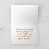 雑木林のオオシカ カード (内部)