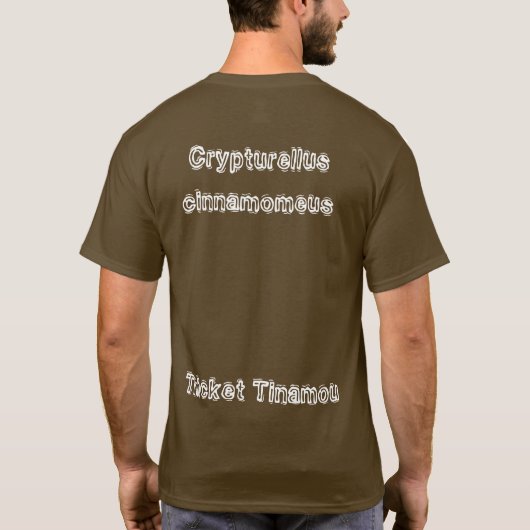 雑木林Tinamou Tシャツ (裏面)