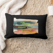 雑然とした心が生み出す魔法 | アブストラクト ブラシストローク  ランバークッション (ブランケット)