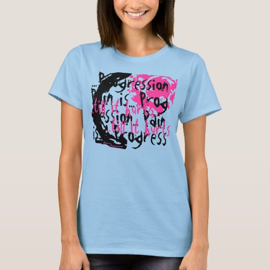 雑然とした心（ピンク） Tシャツ (正面)