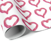 雑然とした - 不完全なハートの落書き ラッピングペーパー (ロールコーナー)