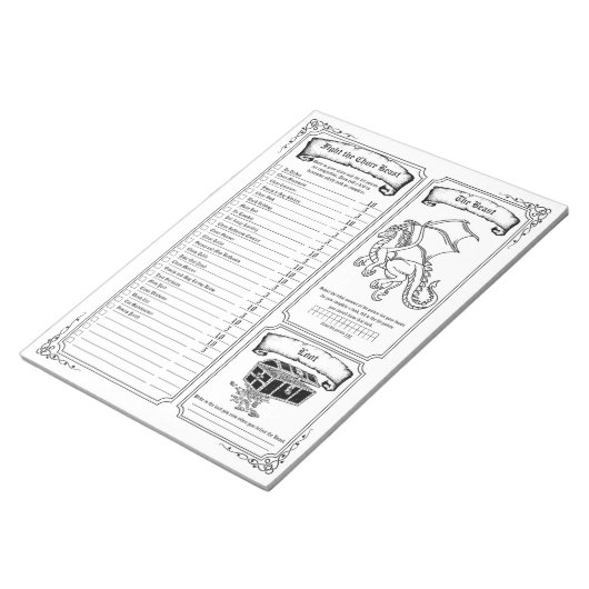 雑用の獣と戦う ノートパッド (アングル)