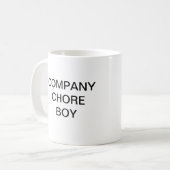 雑用の男の子のマグ コーヒーマグカップ (正面左)