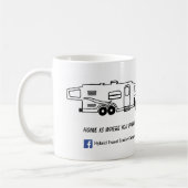 雑種のキャンピングカーのマグ-それを駐車するところでがあります家 コーヒーマグカップ (左)