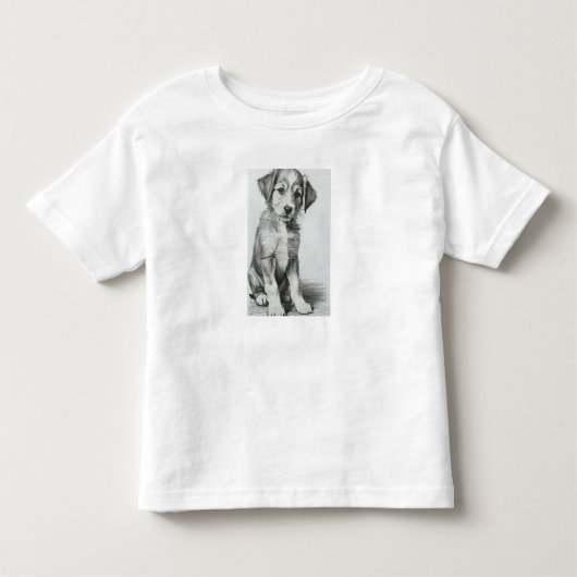 雑種の子犬 トドラーTシャツ (正面)