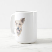 雑種の犬のマグ | 15 oz コーヒーマグカップ (正面左)