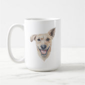 雑種の犬のマグ | 15 oz コーヒーマグカップ (左)