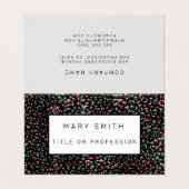 雑種エレガントフローラ – 動物 名刺 (外部フラット)