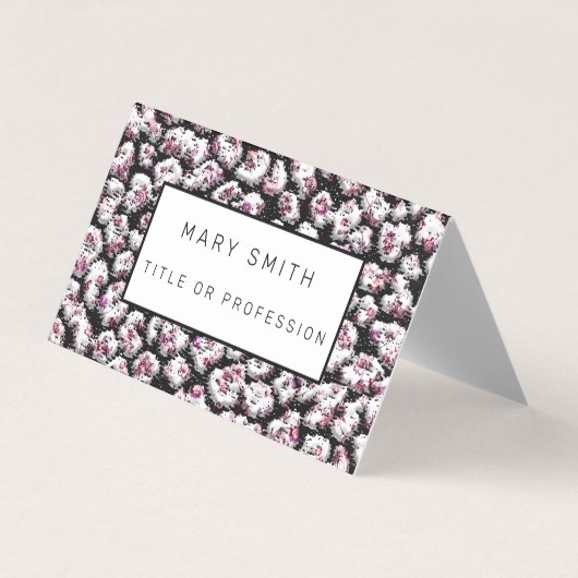 雑種エレガントフローラ – 動物 名刺 (正面)