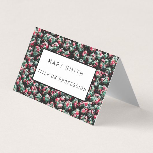 雑種エレガントフローラ – 動物 名刺 (正面)