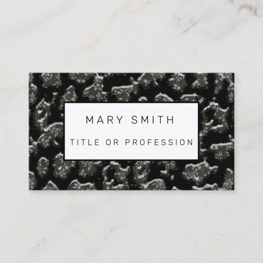 雑種エレガントフローラ – 動物 名刺 (正面)