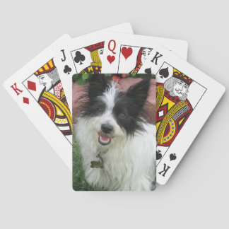雑種犬が付いている演劇カード トランプ