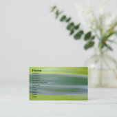 雑色の葉の名刺 名刺 (スタンド正面)