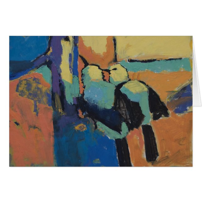 雑色のbabblers -芸術カード (正面横)