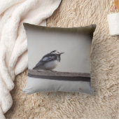 雑色のWagtail クッション (ブランケット)