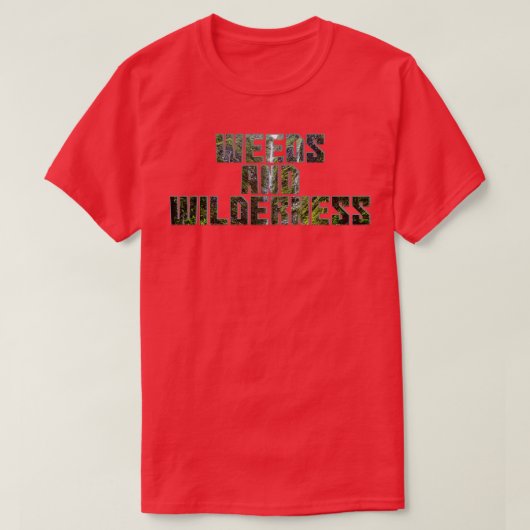 雑草と荒野 Tシャツ (デザイン正面)