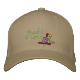 雑草に変える 刺繍入りキャップ