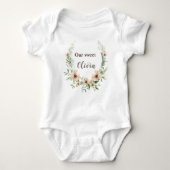 雑草のような繊細な植物性の植物のように育っていた ベビーボディスーツ (正面)