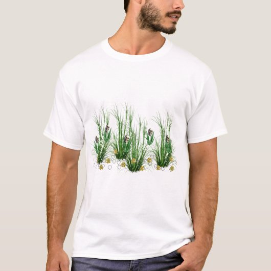 雑草のスカル Tシャツ (正面)